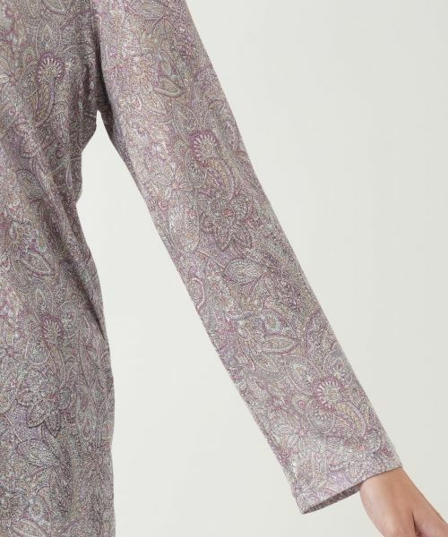 Leilian PLUS HOUSE / レリアンプラスハウス カットソー | ペイズリーハイネックカットソー【Leilian WHITE LABEL】 | 詳細12