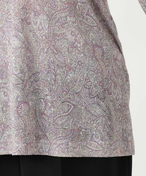 Leilian PLUS HOUSE / レリアンプラスハウス カットソー | ペイズリーハイネックカットソー【Leilian WHITE LABEL】 | 詳細13