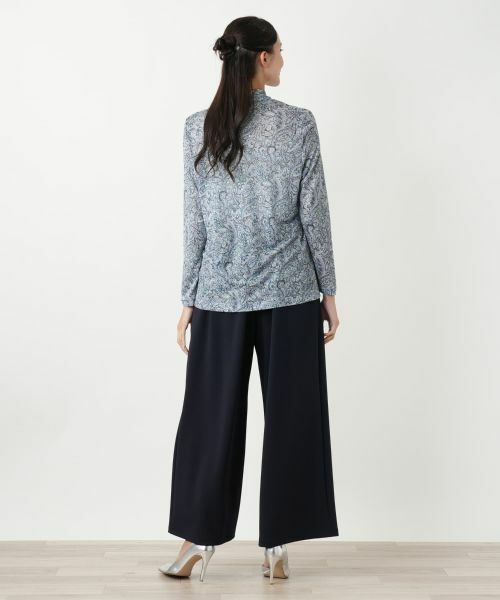 Leilian PLUS HOUSE / レリアンプラスハウス カットソー | ペイズリーハイネックカットソー【Leilian WHITE LABEL】 | 詳細3