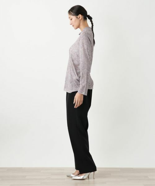 Leilian PLUS HOUSE / レリアンプラスハウス カットソー | ペイズリーハイネックカットソー【Leilian WHITE LABEL】 | 詳細5