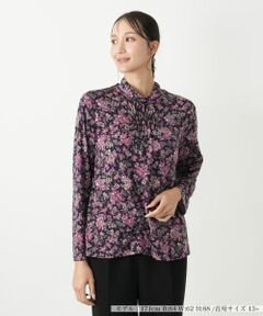 Leilian PLUS HOUSE / レリアンプラスハウス カットソー | ペイズリーハイネックカットソー【Leilian WHITE LABEL】