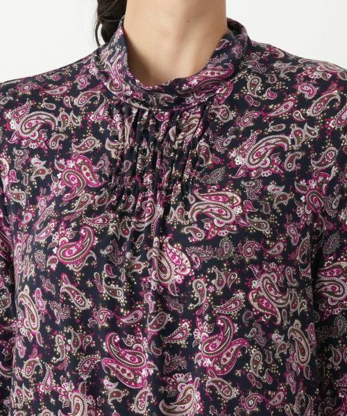 Leilian PLUS HOUSE / レリアンプラスハウス カットソー | ペイズリーハイネックカットソー【Leilian WHITE LABEL】 | 詳細10