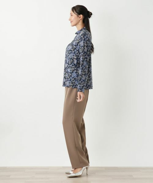 Leilian PLUS HOUSE / レリアンプラスハウス カットソー | ペイズリーハイネックカットソー【Leilian WHITE LABEL】 | 詳細2