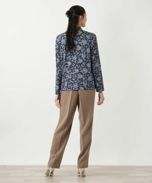 Leilian PLUS HOUSE / レリアンプラスハウス カットソー | ペイズリーハイネックカットソー【Leilian WHITE LABEL】 | 詳細3