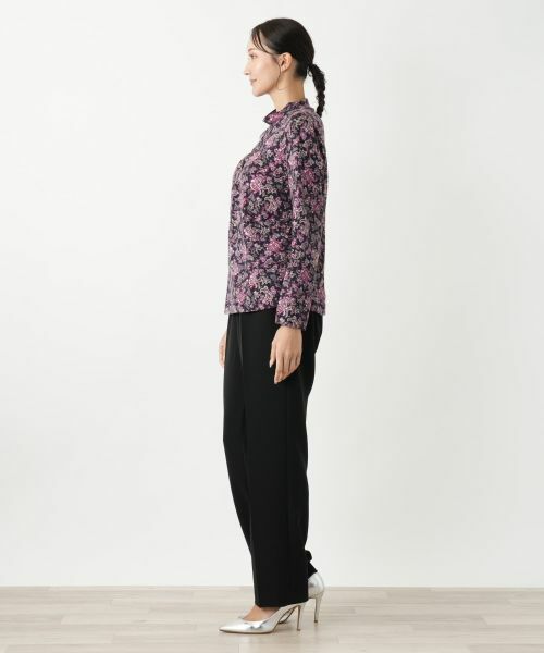 Leilian PLUS HOUSE / レリアンプラスハウス カットソー | ペイズリーハイネックカットソー【Leilian WHITE LABEL】 | 詳細5