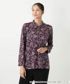 Leilian PLUS HOUSE / レリアンプラスハウス ポロシャツ | ペイズリー柄ポロシャツチュニック【Leilian WHITE LABEL】