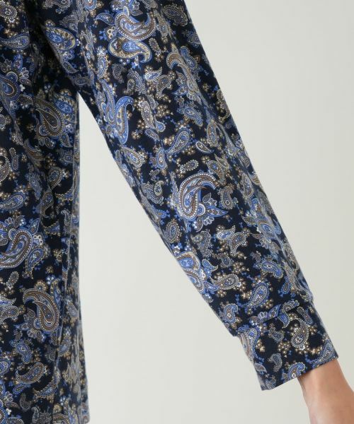 Leilian PLUS HOUSE / レリアンプラスハウス ポロシャツ | ペイズリー柄ポロシャツチュニック【Leilian WHITE LABEL】 | 詳細12