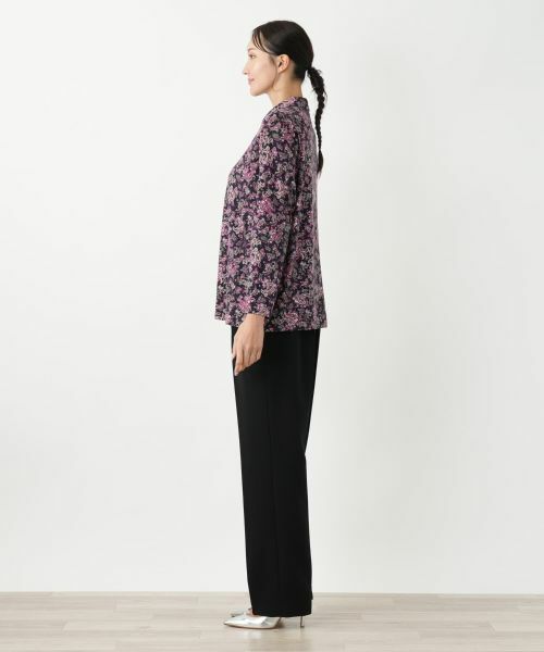 Leilian PLUS HOUSE / レリアンプラスハウス ポロシャツ | ペイズリー柄ポロシャツチュニック【Leilian WHITE LABEL】 | 詳細2