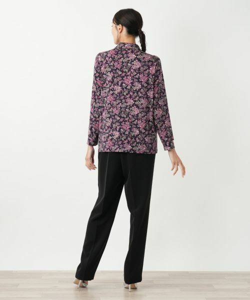 Leilian PLUS HOUSE / レリアンプラスハウス ポロシャツ | ペイズリー柄ポロシャツチュニック【Leilian WHITE LABEL】 | 詳細3