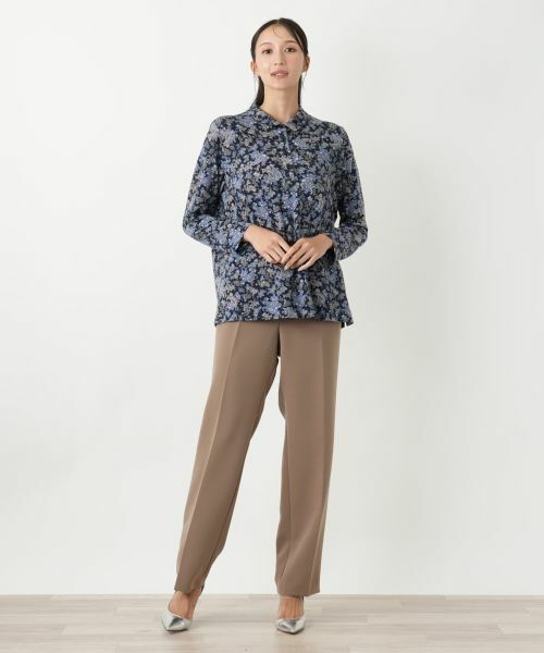 Leilian PLUS HOUSE / レリアンプラスハウス ポロシャツ | ペイズリー柄ポロシャツチュニック【Leilian WHITE LABEL】 | 詳細4