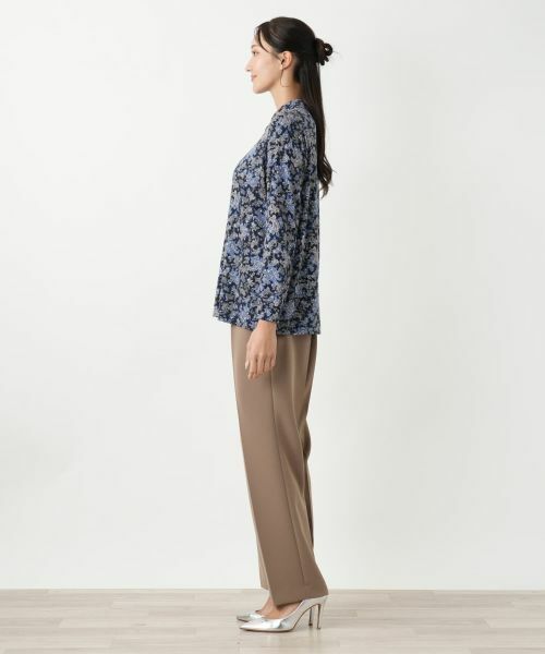 Leilian PLUS HOUSE / レリアンプラスハウス ポロシャツ | ペイズリー柄ポロシャツチュニック【Leilian WHITE LABEL】 | 詳細5