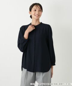 Leilian PLUS HOUSE / レリアンプラスハウス シャツ・ブラウス | スタンドカラーブラウス【Leilian WHITE LABEL】