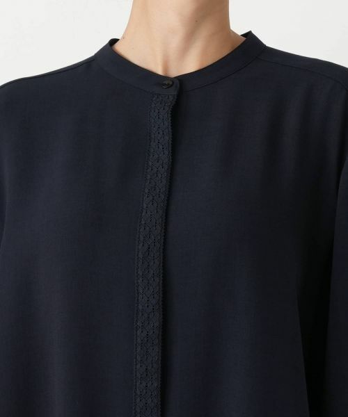 Leilian PLUS HOUSE / レリアンプラスハウス シャツ・ブラウス | スタンドカラーブラウス【Leilian WHITE LABEL】 | 詳細10