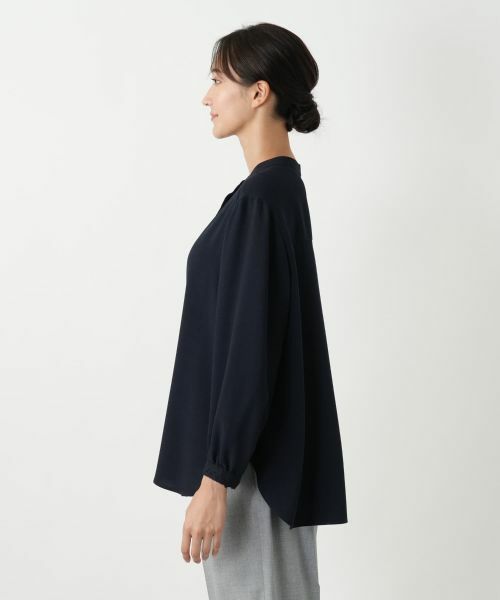 Leilian PLUS HOUSE / レリアンプラスハウス シャツ・ブラウス | スタンドカラーブラウス【Leilian WHITE LABEL】 | 詳細8