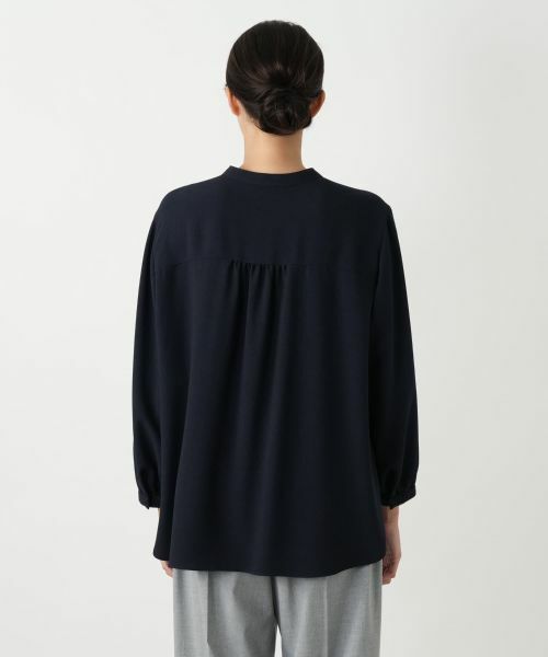 Leilian PLUS HOUSE / レリアンプラスハウス シャツ・ブラウス | スタンドカラーブラウス【Leilian WHITE LABEL】 | 詳細9