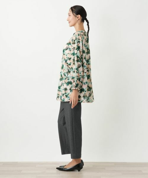 Leilian PLUS HOUSE / レリアンプラスハウス シャツ・ブラウス | 花柄ブラウス【Leilian WHITE LABEL】 | 詳細2