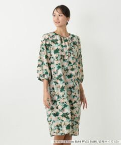 Leilian PLUS HOUSE / レリアンプラスハウス ドレス | 花柄フレアワンピース【Leilian WHITE LABEL】