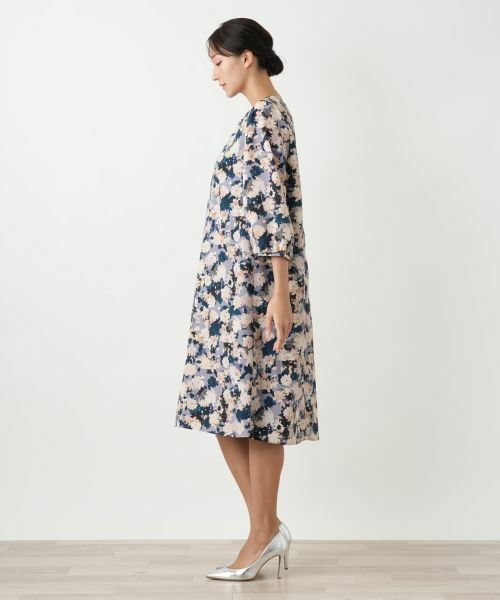 Leilian PLUS HOUSE / レリアンプラスハウス ドレス | 花柄フレアワンピース【Leilian WHITE LABEL】 | 詳細2