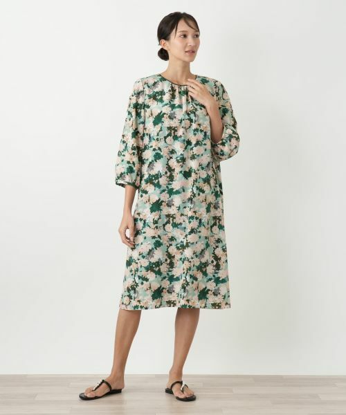 Leilian PLUS HOUSE / レリアンプラスハウス ドレス | 花柄フレアワンピース【Leilian WHITE LABEL】 | 詳細4