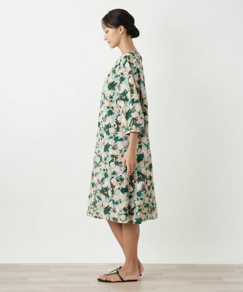 Leilian PLUS HOUSE / レリアンプラスハウス ドレス | 花柄フレアワンピース【Leilian WHITE LABEL】 | 詳細5