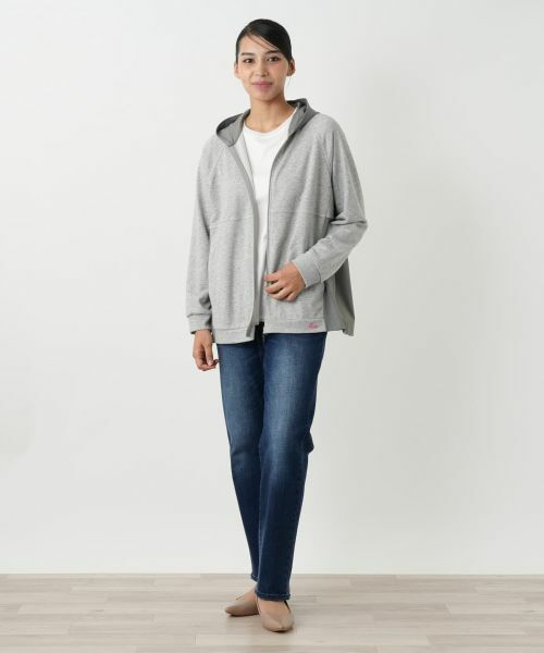 Leilian PLUS HOUSE / レリアンプラスハウス カーディガン・ボレロ | 切替パーカ【MUSE BY ROCHAS Premiere】 | 詳細1