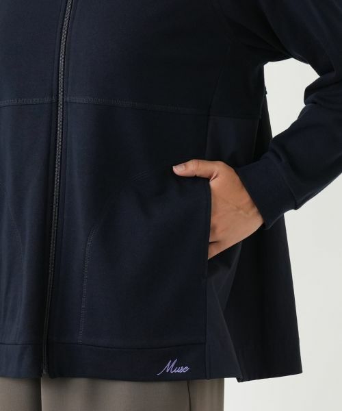 Leilian PLUS HOUSE / レリアンプラスハウス カーディガン・ボレロ | 切替パーカ【MUSE BY ROCHAS Premiere】 | 詳細13