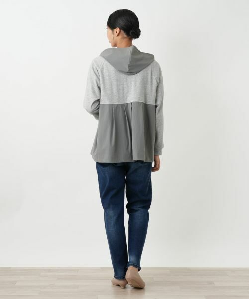 Leilian PLUS HOUSE / レリアンプラスハウス カーディガン・ボレロ | 切替パーカ【MUSE BY ROCHAS Premiere】 | 詳細3