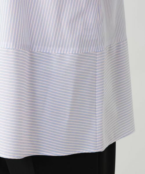 Leilian PLUS HOUSE / レリアンプラスハウス シャツ・ブラウス | ストライプ切替ブラウス【MUSE BY ROCHAS Premiere】 | 詳細10