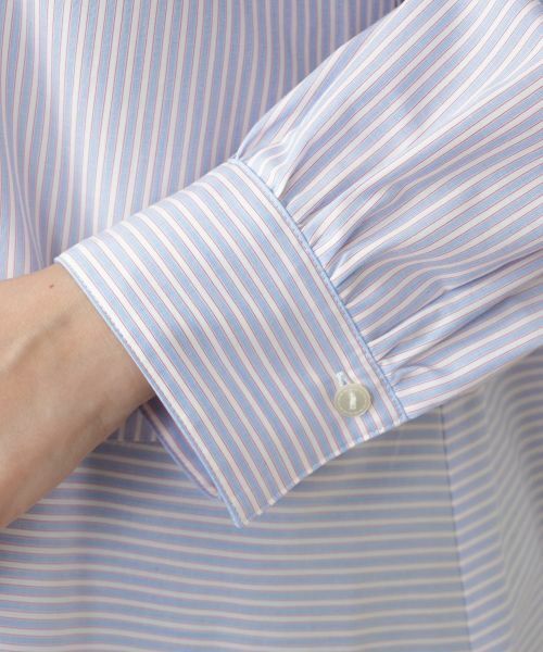 Leilian PLUS HOUSE / レリアンプラスハウス シャツ・ブラウス | ストライプ切替ブラウス【MUSE BY ROCHAS Premiere】 | 詳細12