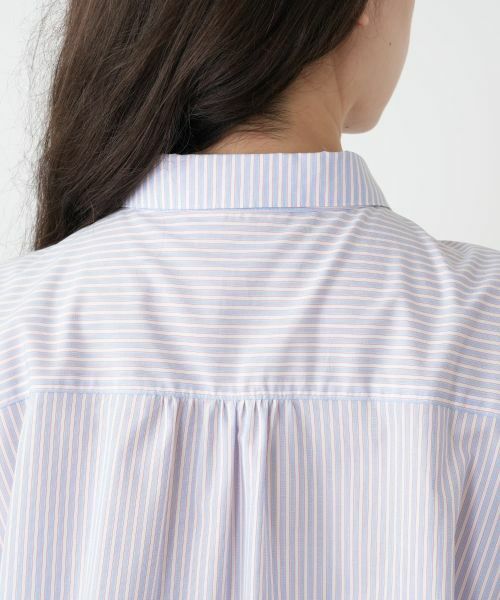 Leilian PLUS HOUSE / レリアンプラスハウス シャツ・ブラウス | ストライプ切替ブラウス【MUSE BY ROCHAS Premiere】 | 詳細8