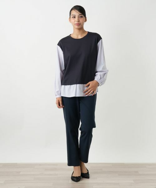 Leilian PLUS HOUSE / レリアンプラスハウス シャツ・ブラウス | レイヤード風プルオーバー【MUSE BY ROCHAS Premiere】 | 詳細1