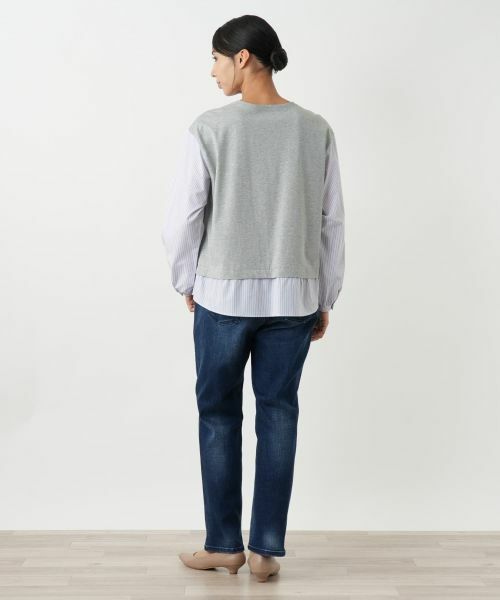 Leilian PLUS HOUSE / レリアンプラスハウス シャツ・ブラウス | レイヤード風プルオーバー【MUSE BY ROCHAS Premiere】 | 詳細6