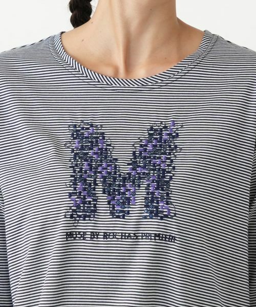 Leilian PLUS HOUSE / レリアンプラスハウス カットソー | ボーダー七分袖カットソー【MUSE BY ROCHAS Premiere】 | 詳細10