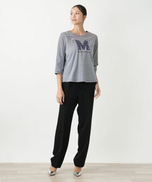 Leilian PLUS HOUSE / レリアンプラスハウス カットソー | ボーダー七分袖カットソー【MUSE BY ROCHAS Premiere】 | 詳細4