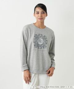 Leilian PLUS HOUSE / レリアンプラスハウス スウェット | 刺繍プルオーバー【MUSE BY ROCHAS Premiere】