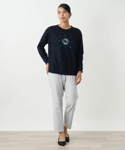 Leilian PLUS HOUSE / レリアンプラスハウス スウェット | 刺繍プルオーバー【MUSE BY ROCHAS Premiere】 | 詳細1