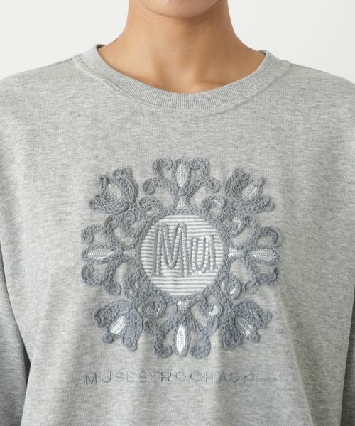 Leilian PLUS HOUSE / レリアンプラスハウス スウェット | 刺繍プルオーバー【MUSE BY ROCHAS Premiere】 | 詳細10