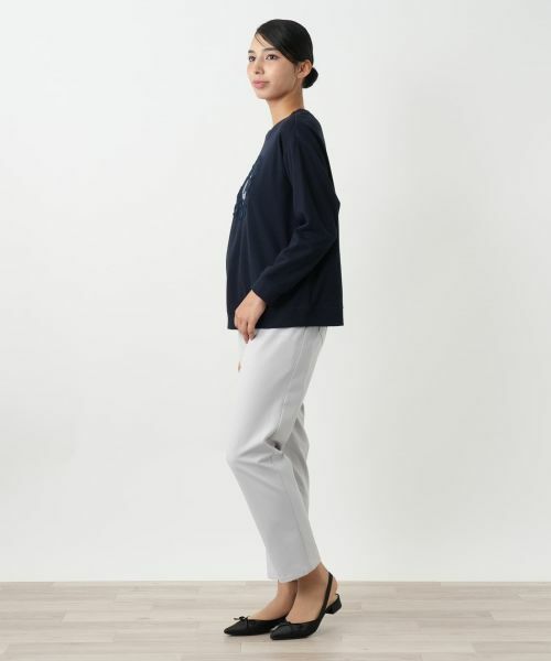 Leilian PLUS HOUSE / レリアンプラスハウス スウェット | 刺繍プルオーバー【MUSE BY ROCHAS Premiere】 | 詳細2