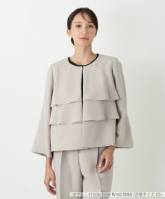 Leilian PLUS HOUSE / レリアンプラスハウス テーラードジャケット | ノーカラージャケット【BOURGE】