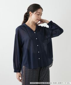 Leilian PLUS HOUSE / レリアンプラスハウス シャツ・ブラウス | フーディーブラウス【NEMIKA】