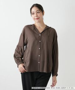 Leilian PLUS HOUSE / レリアンプラスハウス シャツ・ブラウス | フーディーブラウス【NEMIKA】