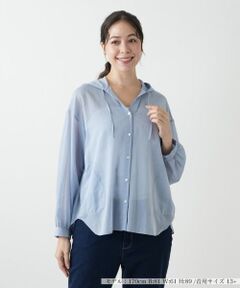 Leilian PLUS HOUSE / レリアンプラスハウス シャツ・ブラウス | フーディーブラウス【NEMIKA】