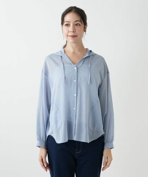 Leilian PLUS HOUSE / レリアンプラスハウス シャツ・ブラウス | フーディーブラウス【NEMIKA】 | 詳細13