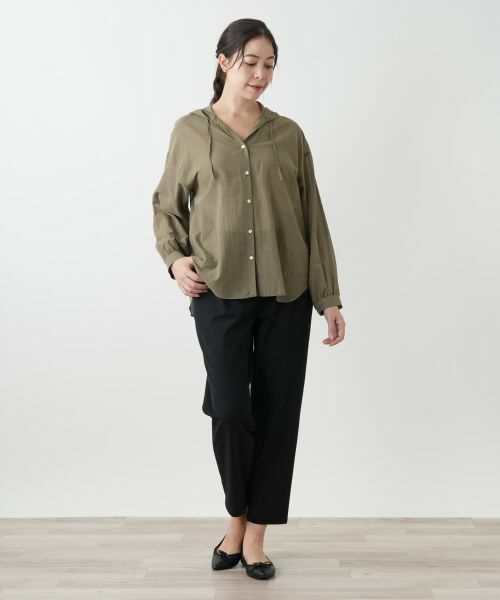 Leilian PLUS HOUSE / レリアンプラスハウス シャツ・ブラウス | フーディーブラウス【NEMIKA】 | 詳細4