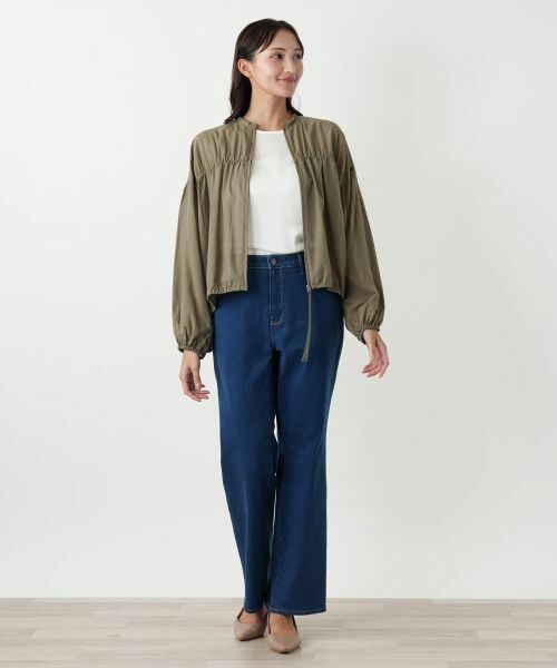 Leilian PLUS HOUSE / レリアンプラスハウス その他アウター | ギャザージップジャケット【NEMIKA】 | 詳細10