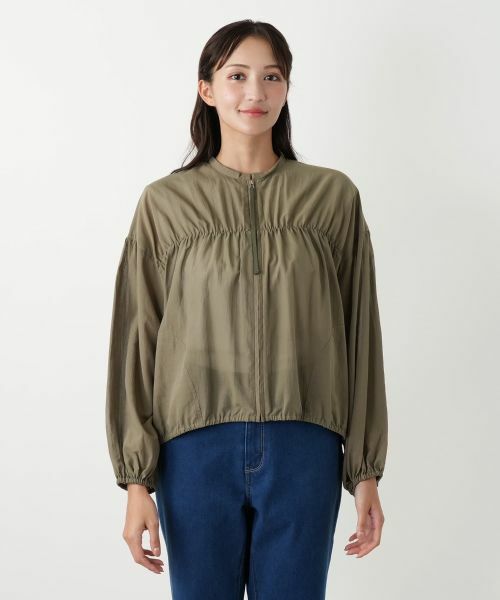 Leilian PLUS HOUSE / レリアンプラスハウス その他アウター | ギャザージップジャケット【NEMIKA】 | 詳細13