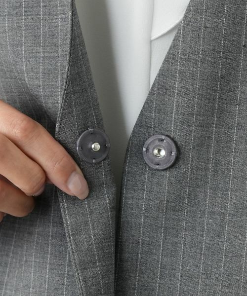 Leilian PLUS HOUSE / レリアンプラスハウス テーラードジャケット | ストライプケープジャケット【NEMIKA】 | 詳細12