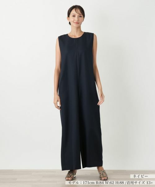 Leilian PLUS HOUSE/レリアンプラスハウス オールインワン【NEMIKA】 ネイビー 13+