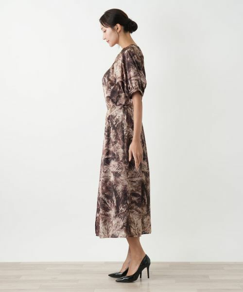 Leilian PLUS HOUSE / レリアンプラスハウス ミニ・ひざ丈スカート | プリントフレアスカート【BOURGE】 | 詳細2