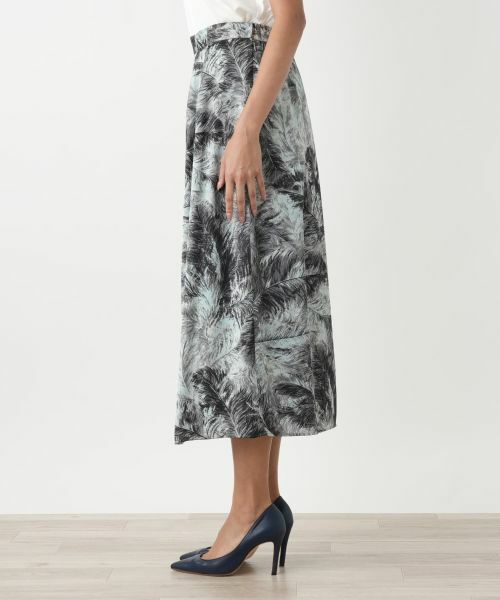 Leilian PLUS HOUSE / レリアンプラスハウス ミニ・ひざ丈スカート | プリントフレアスカート【BOURGE】 | 詳細8